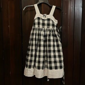 Black and white gingham dress